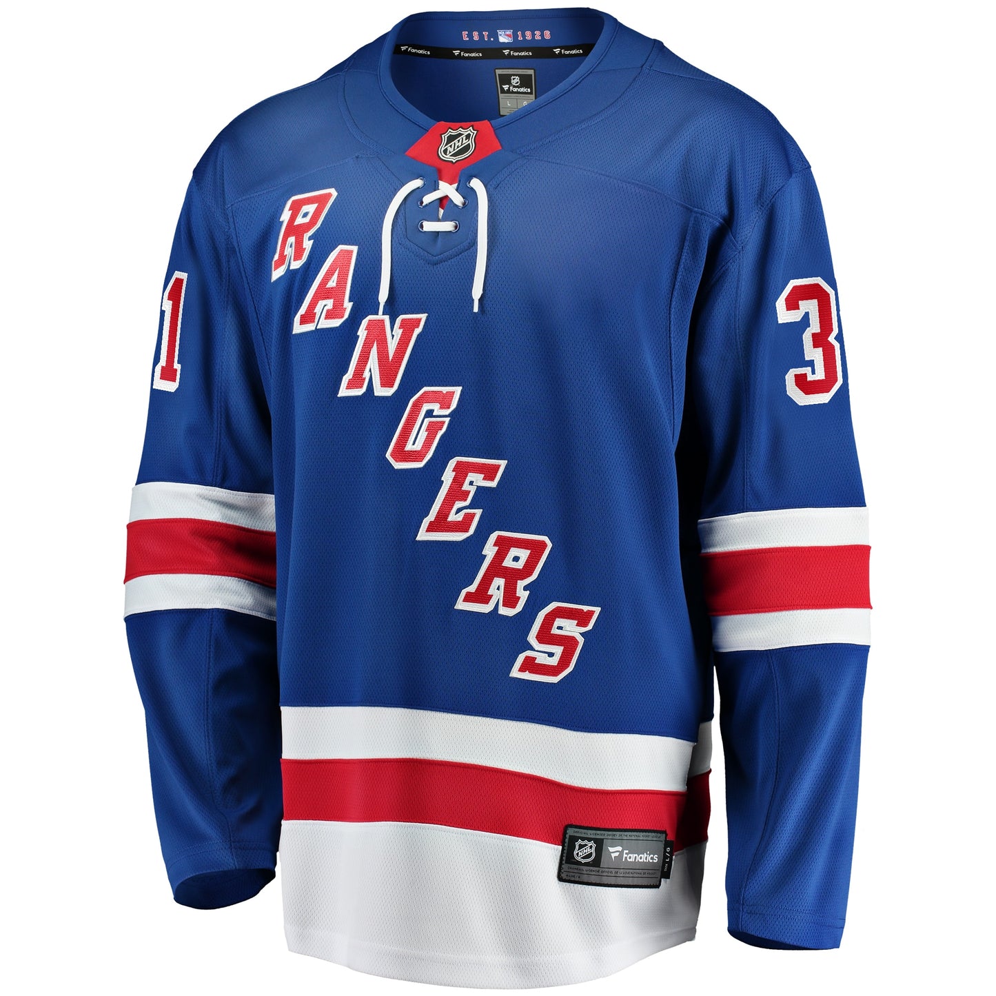 Igor Shesterkin New York Rangers Fanatics Branded Home Breakaway Player Jersey - Blue