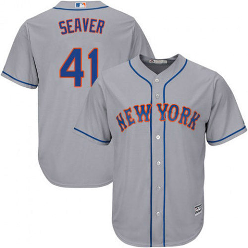 Men's New York Mets Tom Seaver Replica Road Jersey - Gray