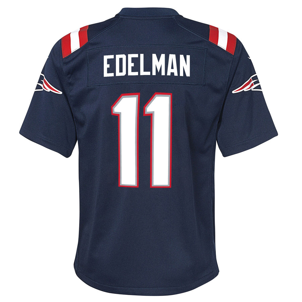 Youth New England Patriots Julian Edelman Game Jersey Navy